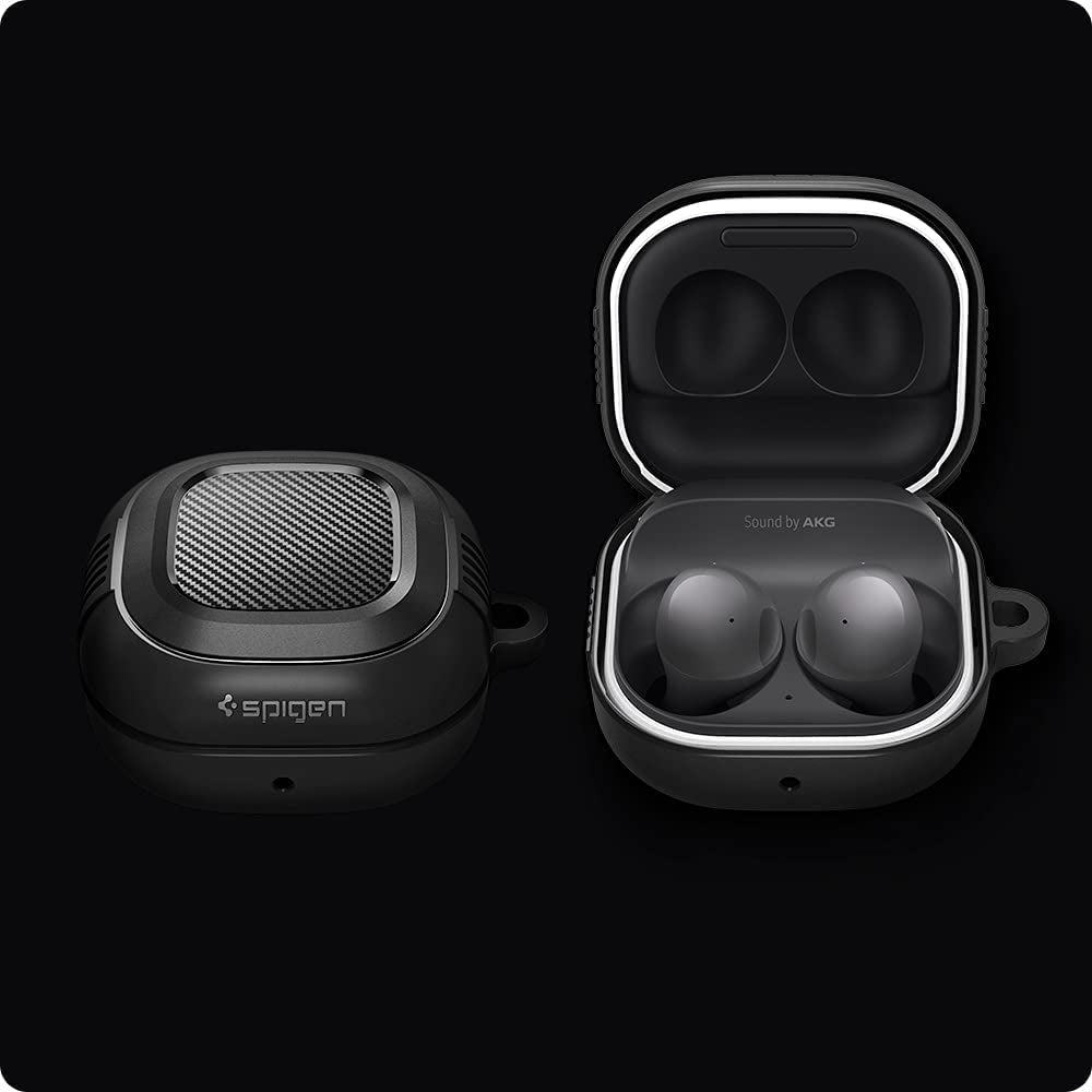 Spigen Rugged Armor Designed for Galaxy Buds2 Pro Case (2022) / Galaxy Buds 2 Case (2021) / Galaxy Buds Pro Case (2021) / Galaxy Buds Live Case (2020) - Matte Black  Spigen   