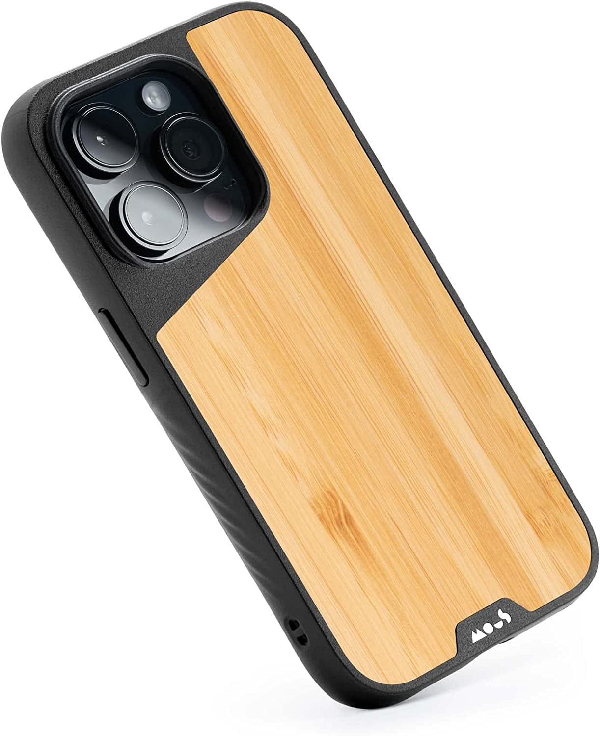 Mous - Protective Case for Iphone 14 Pro - Walnut - Limitless 5.0 - Fully Magsafe Compatible - Real Wood Iphone 14 Pro Case Shockproof  Mous Bamboo Iphone 14 Pro Max 