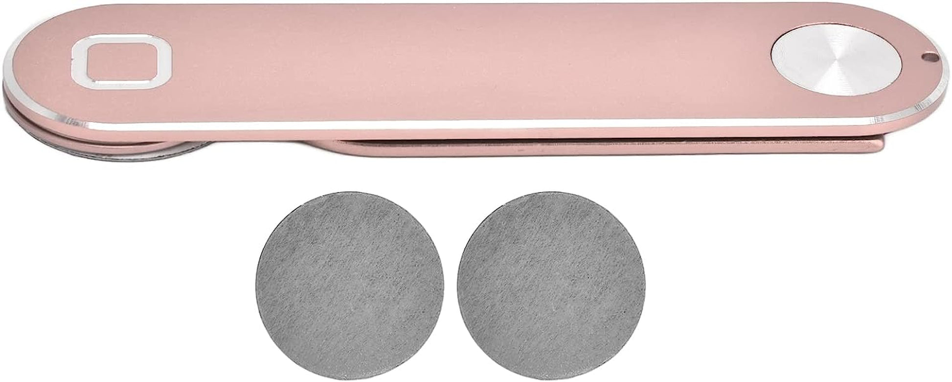 Magnetic Phone Holder for Laptop, Adjustable Phone Monitor Side Mount for Smartphones, for Home Office (Silvery)  Schellen Rose Gold  