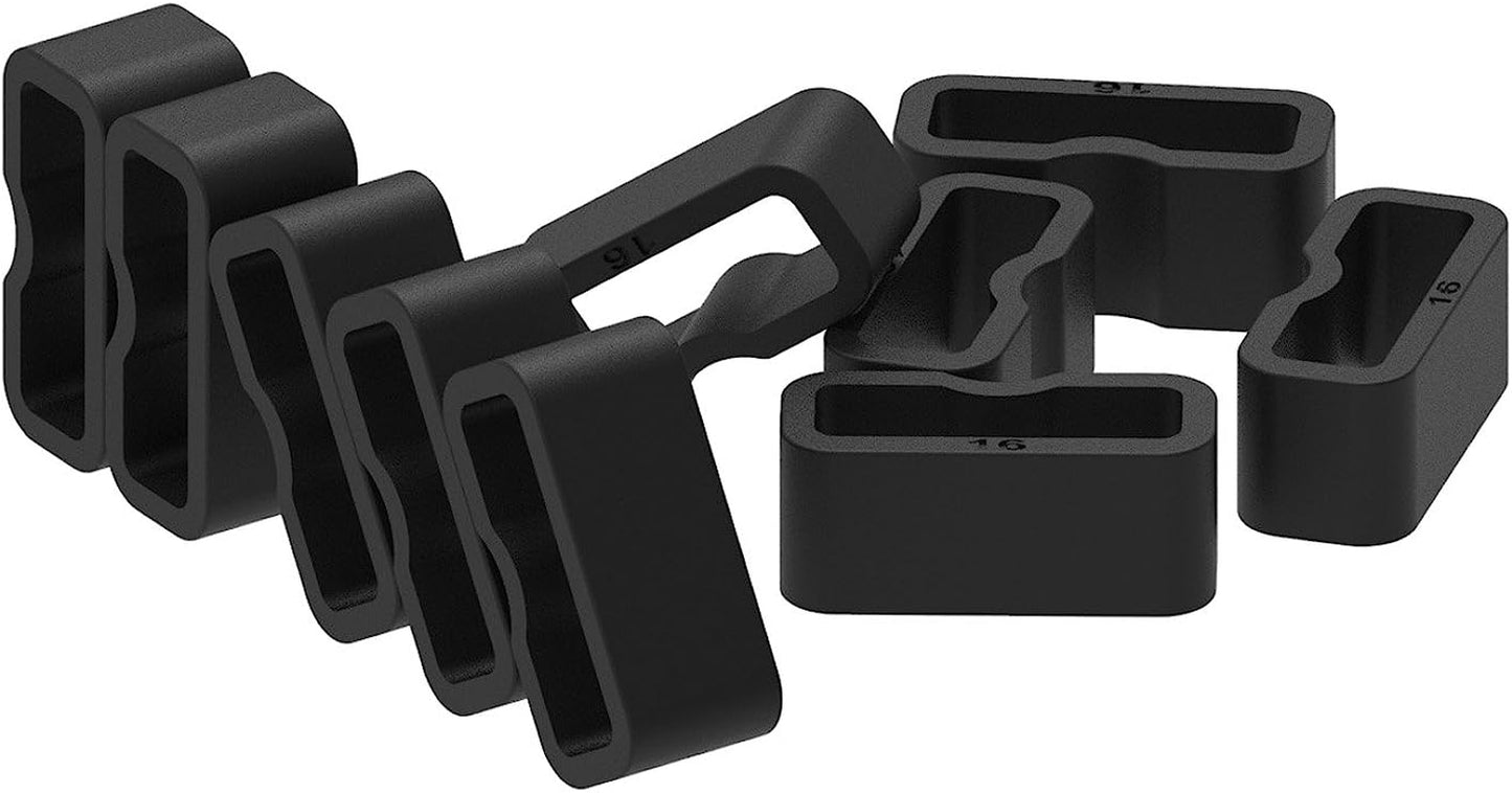 Ruentech 6-Pack Band Keeper Compatible with Amzon Halo View Band, Soft Silicone Replacement Fastener Rings Security Band Keeper/Holder/Clips for Amzon Halo View Band Loop  RuenTech   