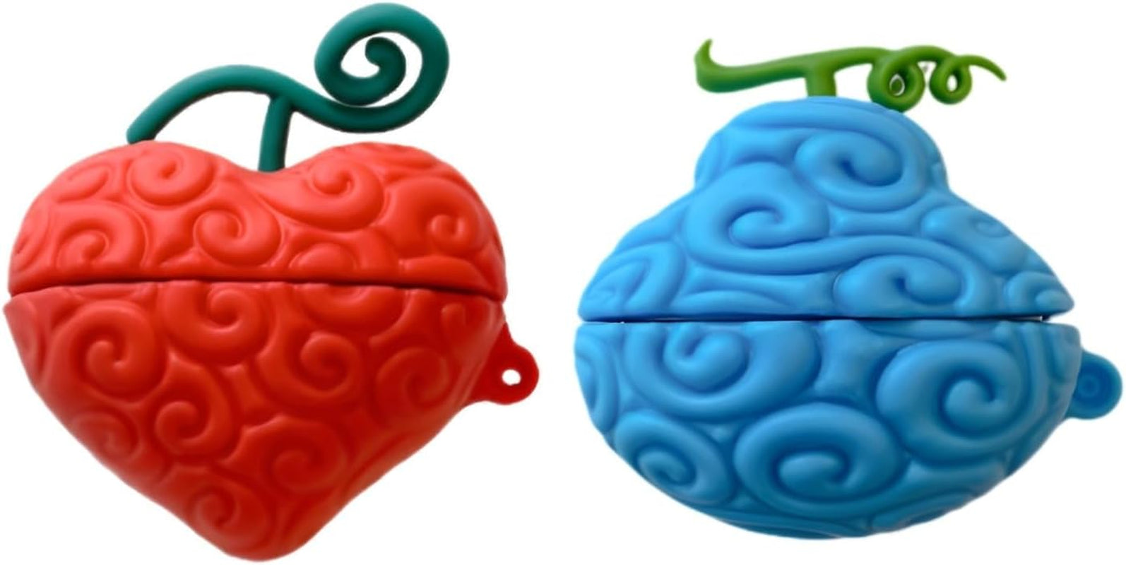 [2 Pack] CASEVERSE Case for Samsung Galaxy Buds2 Pro/Buds 2/Buds Live/Buds Pro, Cute Soft Silicone Anime Protection Charging Cover with Keychain for Boys  CASEVERSE Op-Op Fruit+Tremor Tremor Fruit  