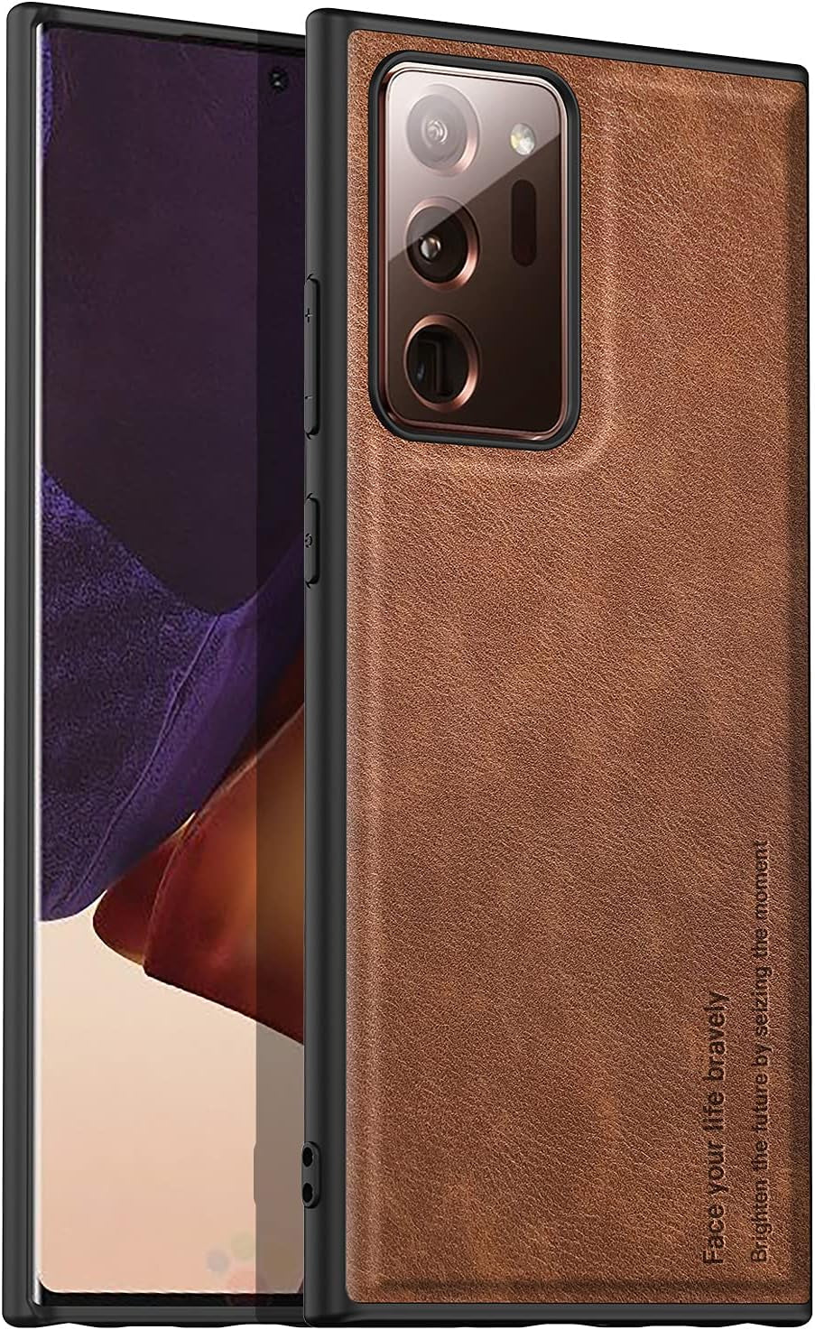 Binceen Compatible for Samsung Galaxy Note 20 Ultra Case, Premium Leather Soft Cover for Samsung Galaxy Note 20 Ultra 5G （6.9" 2020 (Brown)  Binceen   
