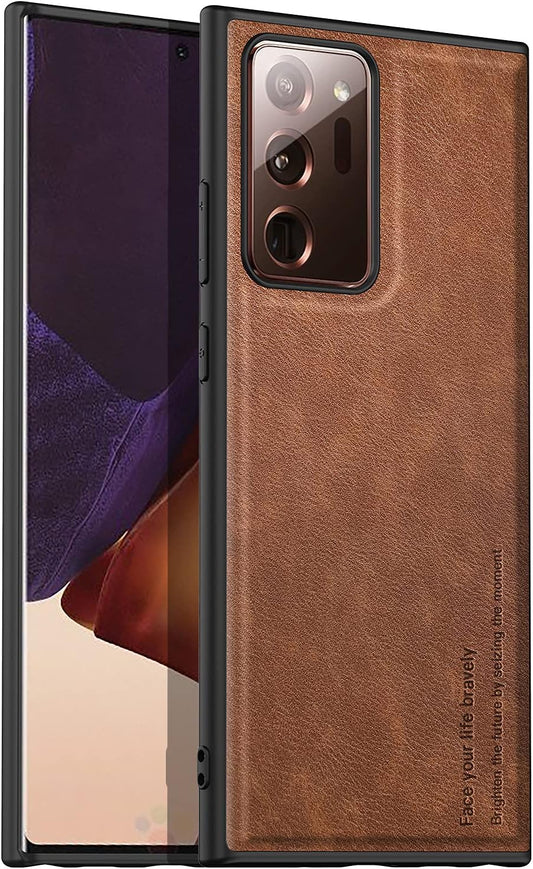 Binceen Compatible for Samsung Galaxy Note 20 Ultra Case, Premium Leather Soft Cover for Samsung Galaxy Note 20 Ultra 5G （6.9" 2020 (Brown)  Binceen   