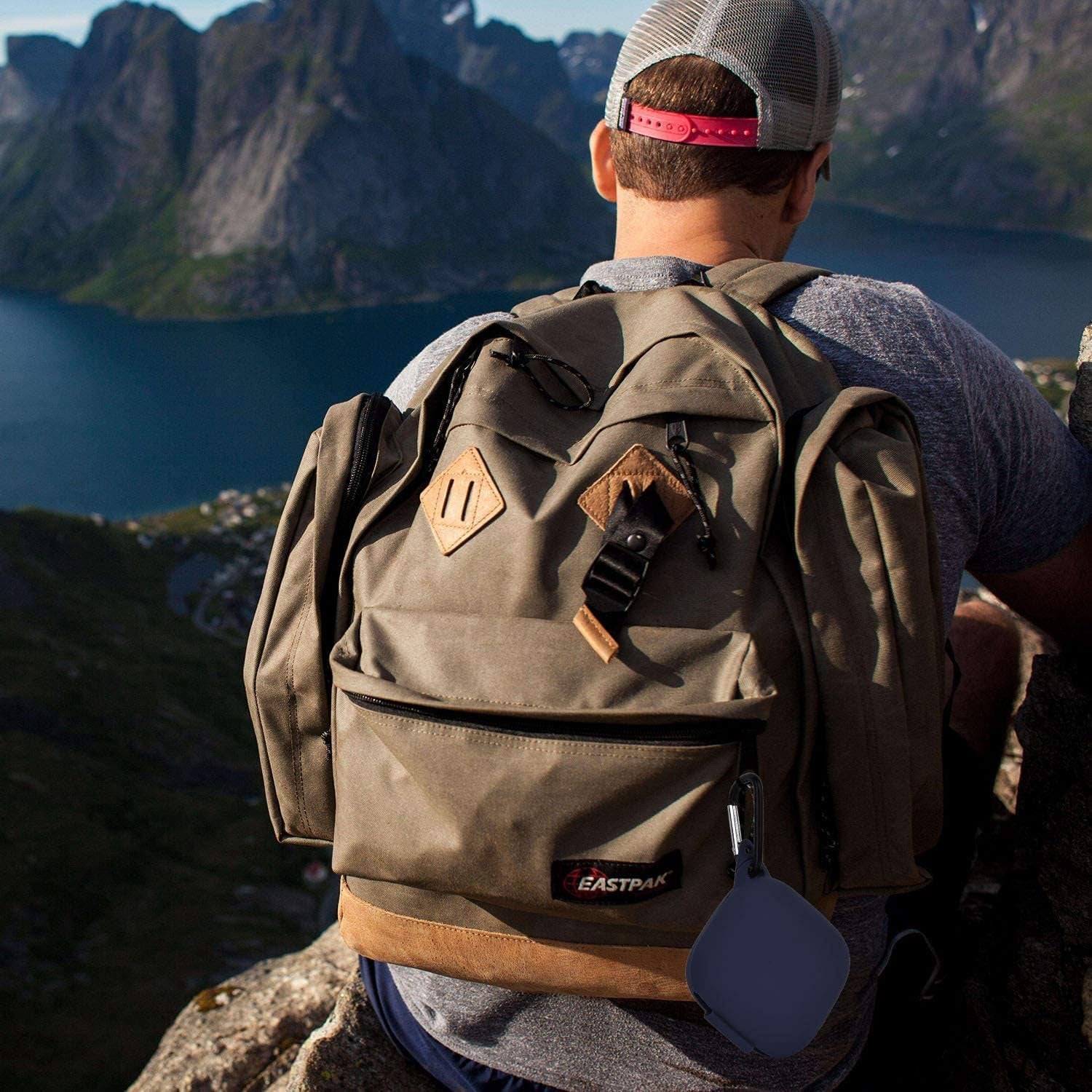 TOROTOP Case Compatible for Powerbeats Pro Case Cover,Anti-Lost & Shockproof Easy Carrying Silicone Case Accessories with Keychain and Soft Portable Storage Travel Carrying Case (Upgrade Midnight Blue  TOROTOP   