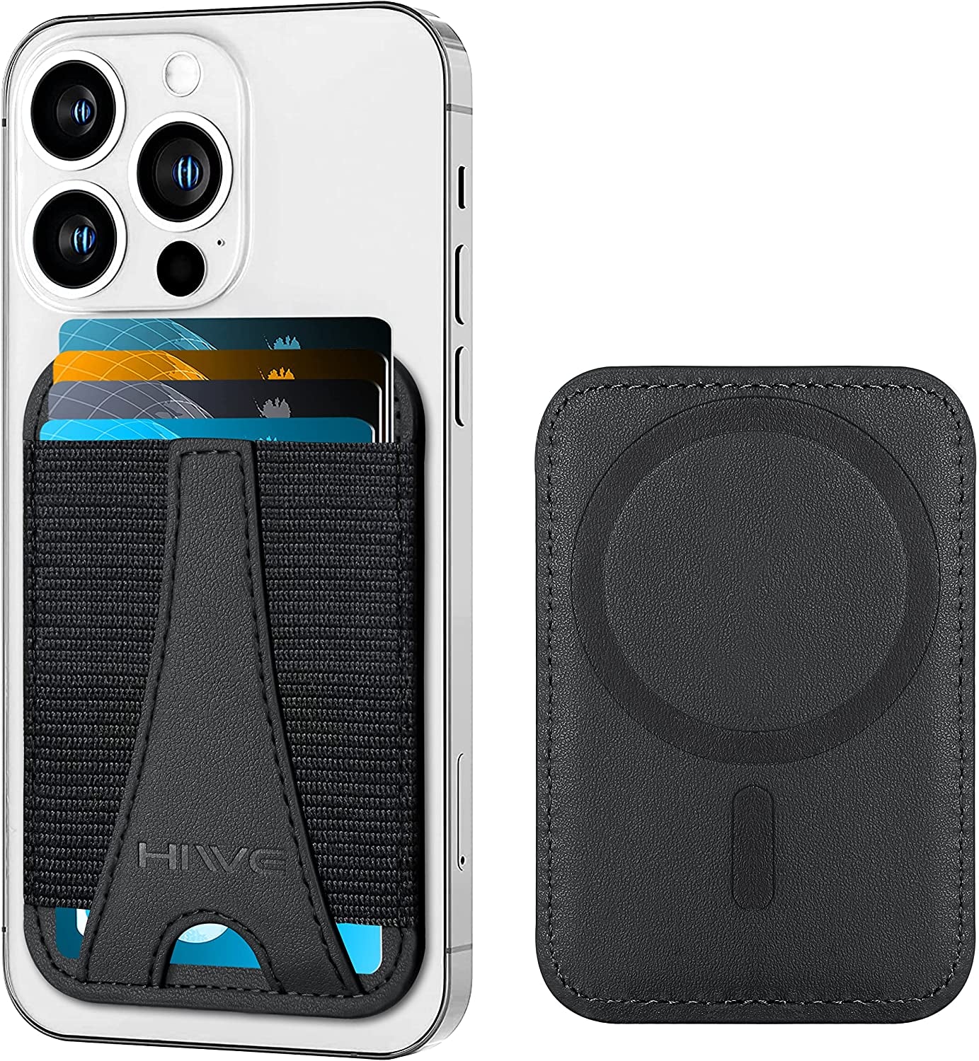 Magnetic Card Wallet Holder for Magsafe, Eiffel-Tower Magsafe Wallet for Apple Iphone 14 Pro Max/14 Pro/14/14 Plus/13/12, Magsafe Leather Wallet, Magnetic Card Holder for Iphone 14/13/12 Series, Black  ShenZhen FenCun KeJi Youxiangognsi   