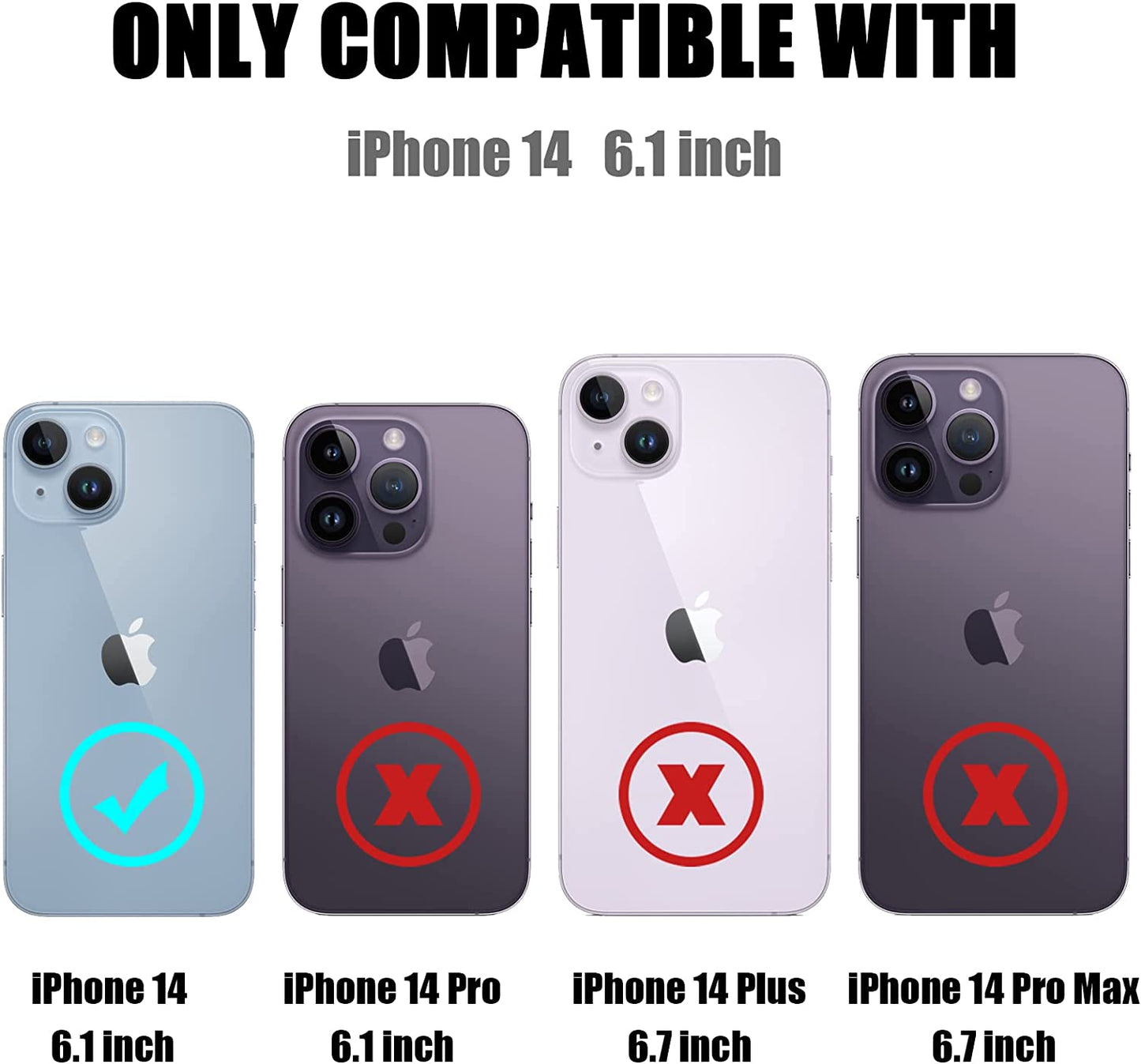 Nvollnoe for Iphone 14 Case with Card Holder Heavy Duty Protective Dual Layer Shockproof Hidden Card Slot Slim Wallet Case for Iphone 14 for Women&Men(Green)  Nvollnoe   