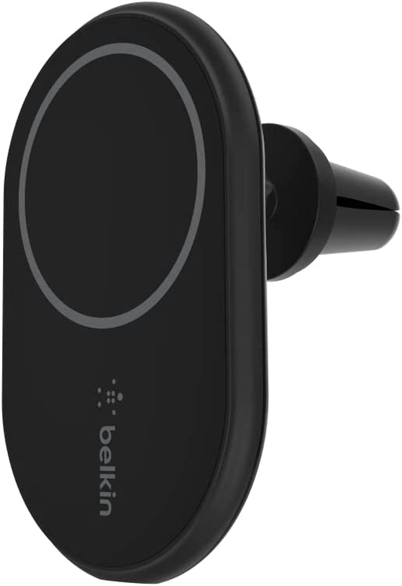 Belkin Magnetic Wireless Car Charger - Magsafe Compatible Car Mount Wireless Charger - Air Vent Mount with Included Power Supply for Iphone 14, Iphone 13 & Iphone 12 - Car Magnetic Phone Mount Charger  Belkin   