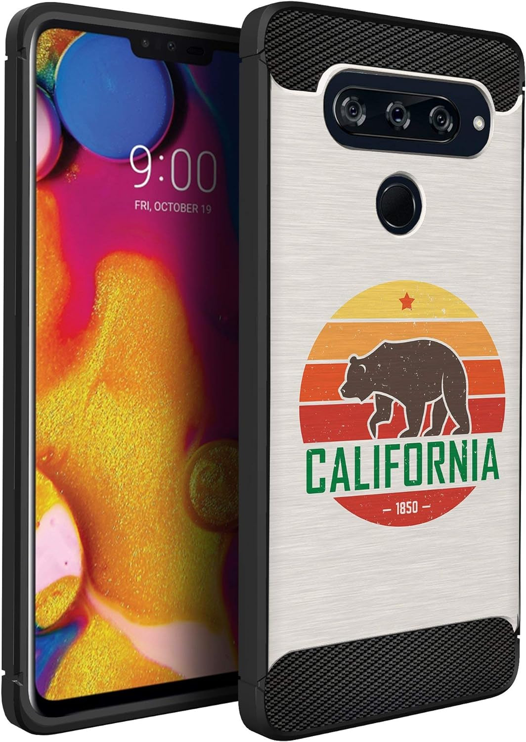 Casesondeck Case Compatible with LG V40 Thinq, Slim Precise Fit TPU Case, Scratch Protection and Unique Design (Shark Attack)  CasesonDeck California  