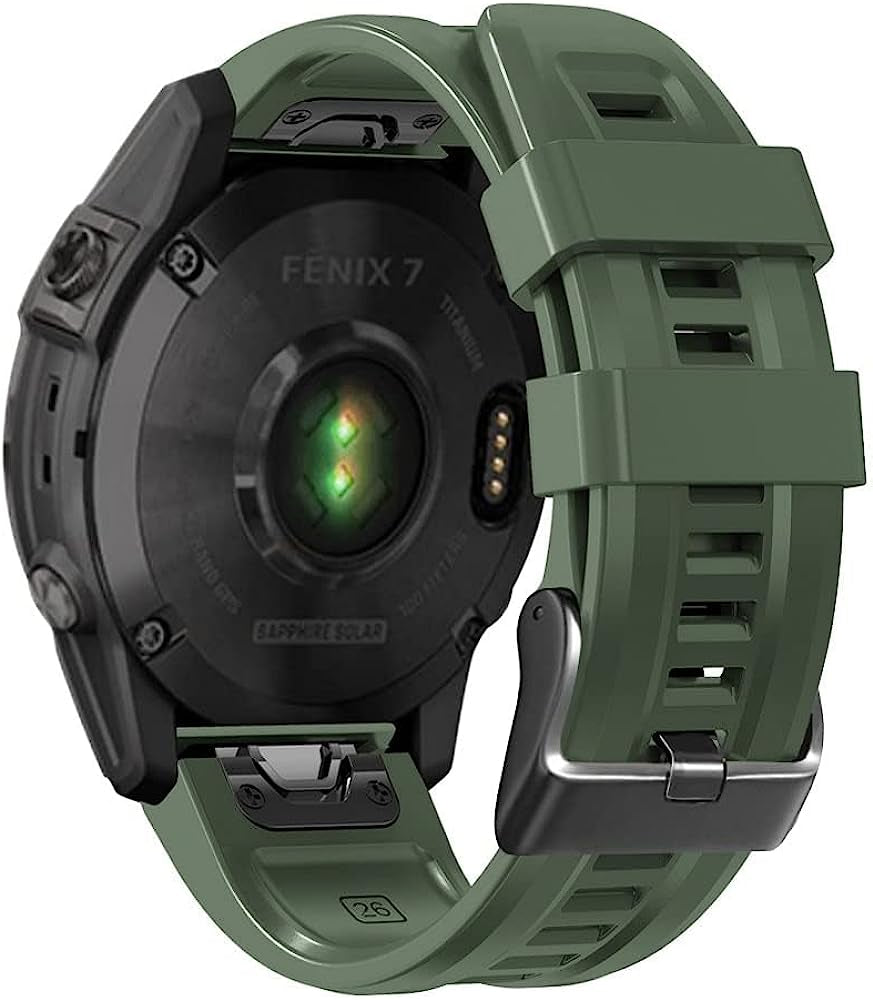 EGSDSE Band for Garmin Fenix 7X 7 6 6X Pro 5 5X Plus/Coros VERTIX Smart Watch 26 22Mm Silicone Straps Breathable Watchband for VERTIX2  EGSDSE O 26mm 