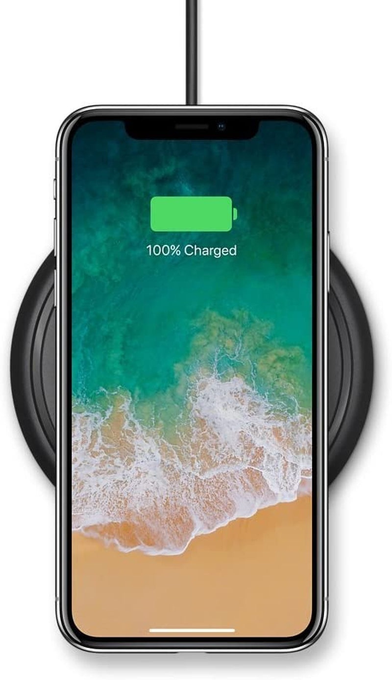 Mophie 7.5W Wireless Charge Pad, 5W - 10W Output Range, Optimized for Apple Fast Charge, Qi-Compatible Charger for Iphone X, Iphone 8, Iphone 8 Plus, and Airpods/Airpods Pro (Black)  Mophie, Inc.   