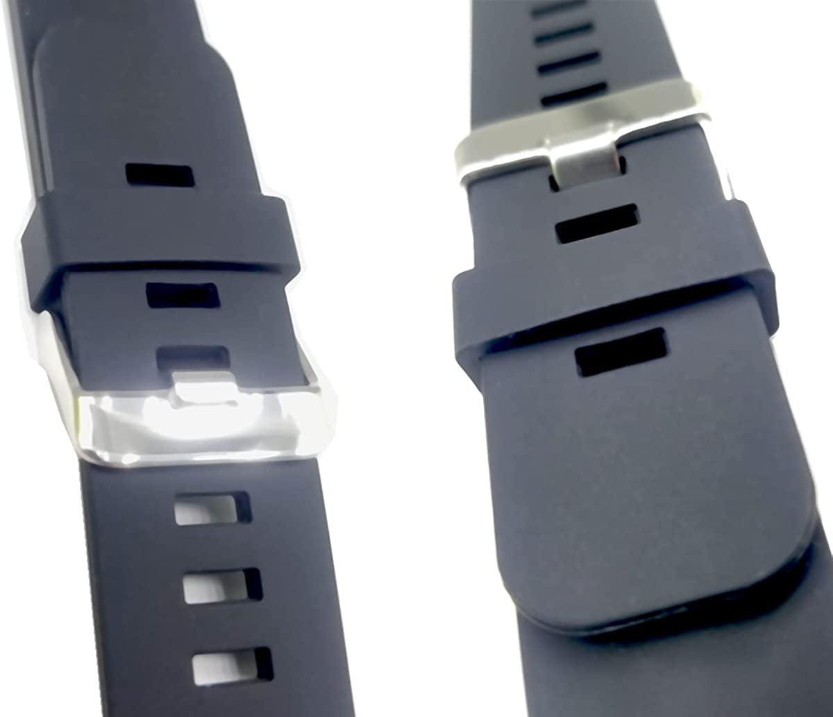 16-Pack Silicone Watch Band Holder Loop Compatible with Garmin Forerunner 245/645/45 Vivoactive 3 Band Keeper 20Mm Black  YAKQUARD   