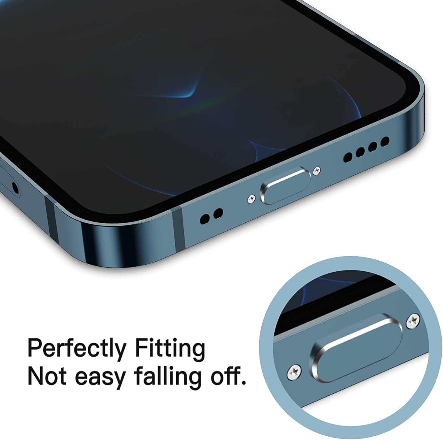 [2 Pack] anti Dust Plugs for Iphone 14 13 Pro Max 8 Pin Charging Port Plug Iphone SE 2020 Anti-Dust Pluggy with Easy Storage Case for Iphone Xs Charge Port Plug for Apple Iphone 11 12 Pro XR XS Max  EGEN   