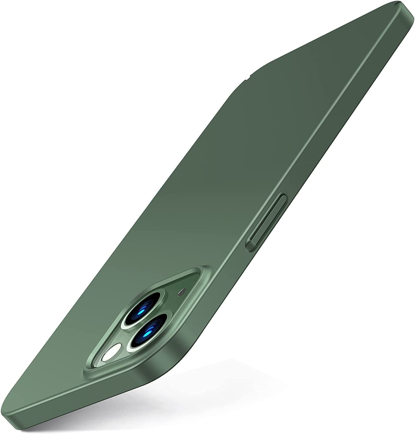 TORRAS Slim Fit for Iphone 14 Case/Iphone 13 Case Ultra-Thin Sturdy Protective Cover with Non-Slip Grip & No Fingerprint Hard Plastic Super Slim Phone Case for Iphone 14/13 (6.1) Inch, Navy Blue  TORRAS Christmas Tree Green  