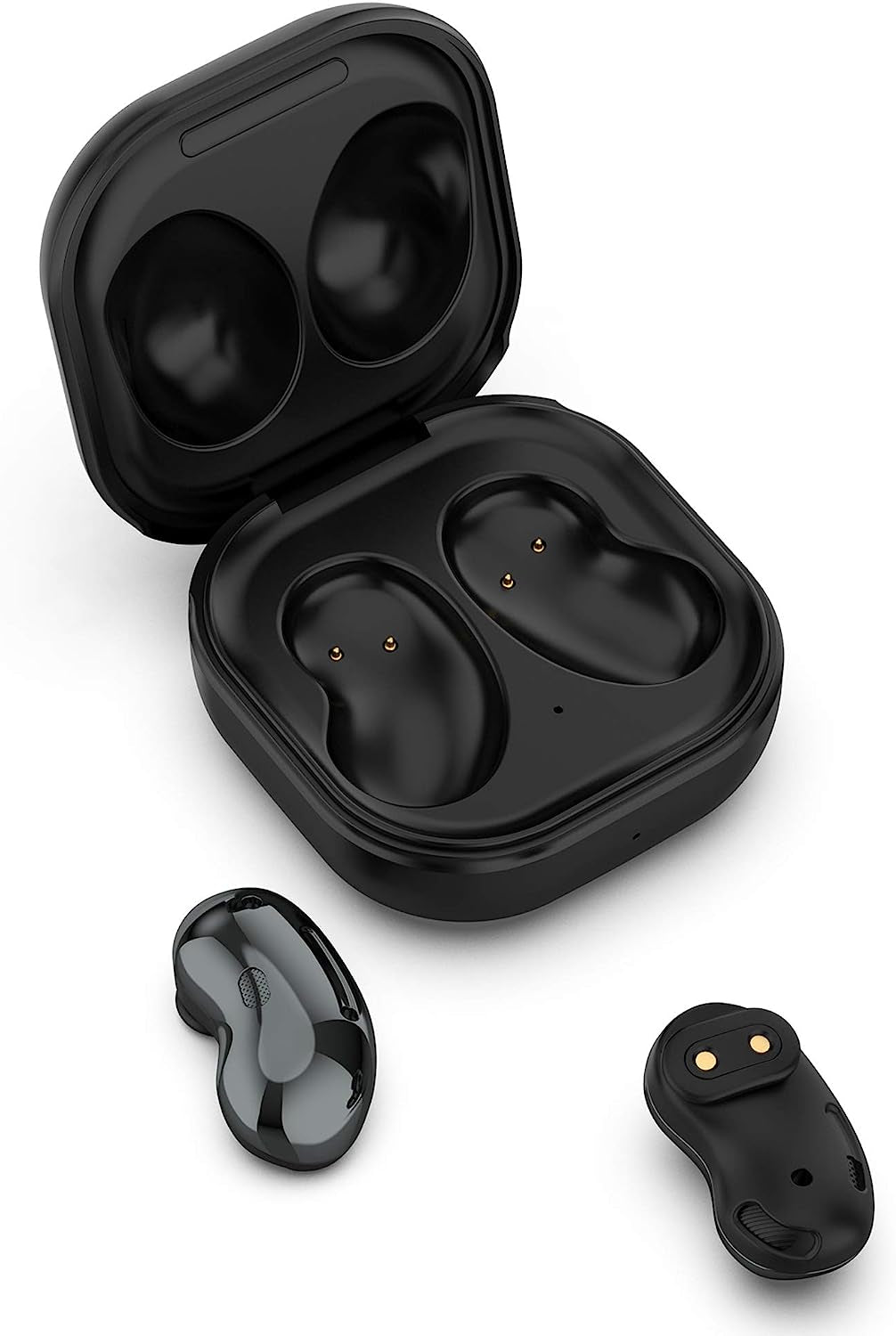 Wired Charging Case Compatible with Galaxy Buds Live, Replacement Charger Dock Cradle Station Case Cover with 3.3Ft USB-C Charging Cable Wirless Earbuds Accessories (Black)  YK   