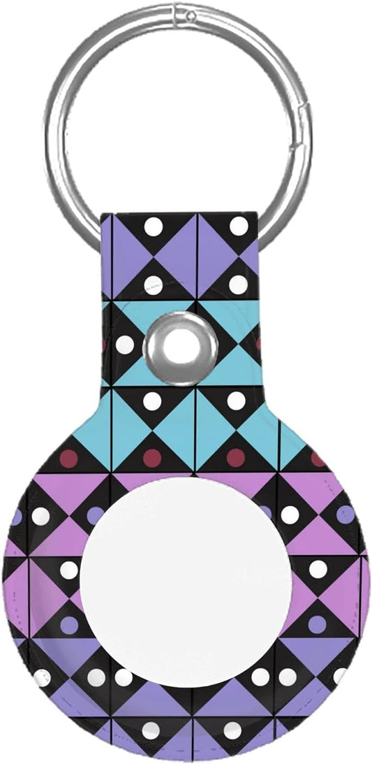 Purple Triangle Compatible with Airtags 2021 Anti-Scratch Protective Case for Airtag Finder Keychain Accessory  Yellow-Hyu   