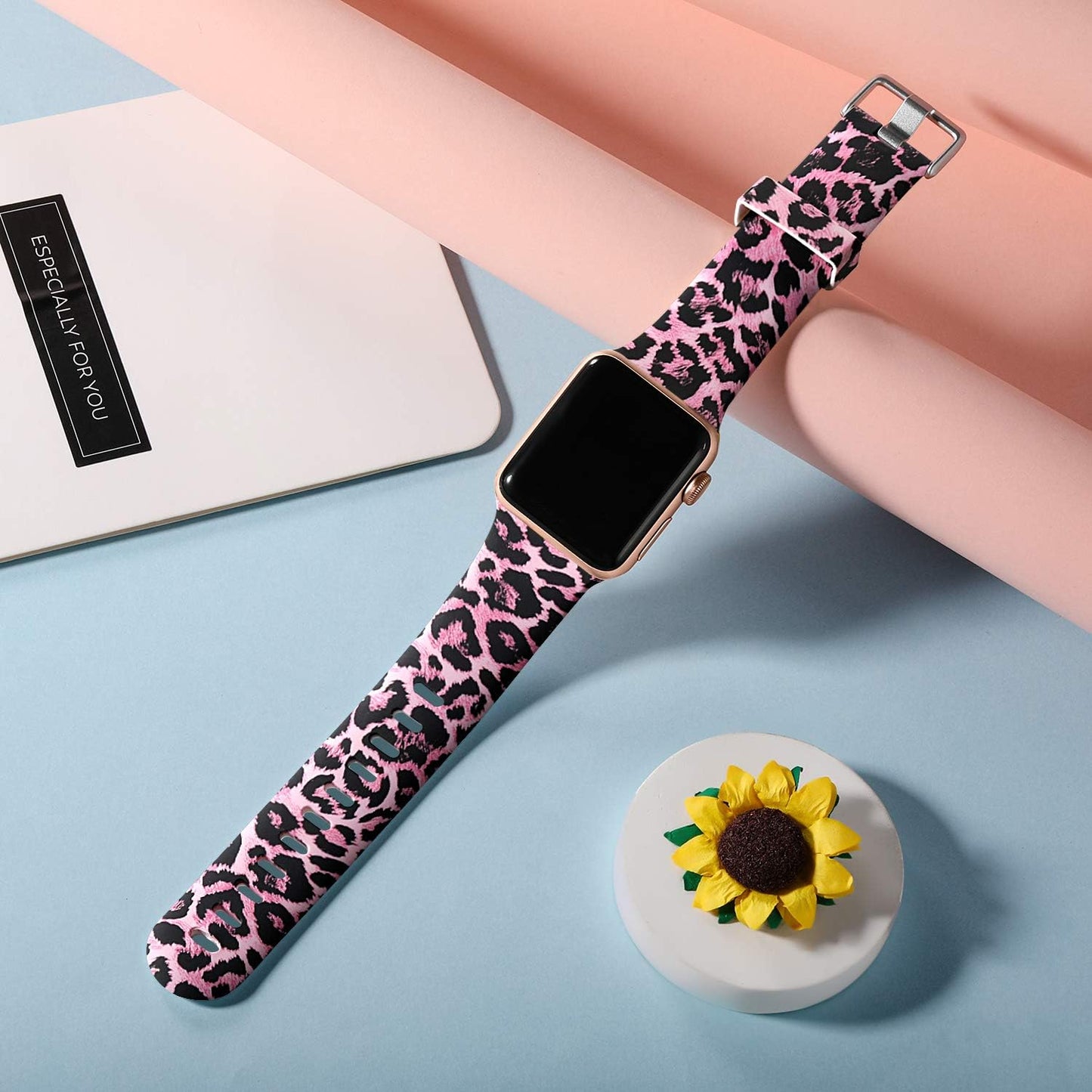 Laffav Compatible with Apple Watch Band 41Mm 40Mm 38Mm Iwatch SE & Ultra & Series 8/7/6/5/4/3/2/1 for Women Men, Sexy Leopard, S/M  Laffav   