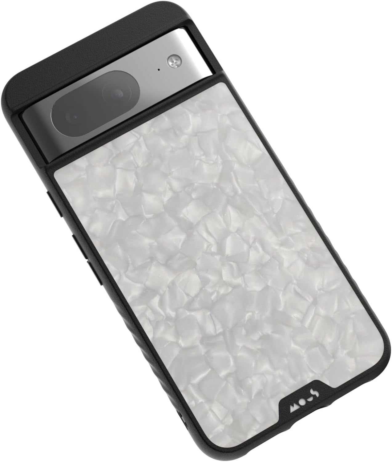 Mous for Google Pixel 8 Case Magsafe Compatible - Limitless 5.0 - White Acetate - Protective Pixel 8 Case - Shockproof Phone Cover  Mous   