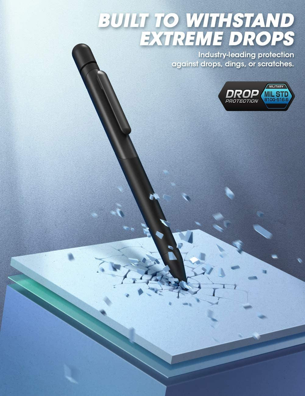 SUPCASE Silicone Protective Case for Apple Pencil (1St Generation), Anti-Slip Grip with Nib Cover (3 Pieces) Accessories (Black)  SUPCASE   