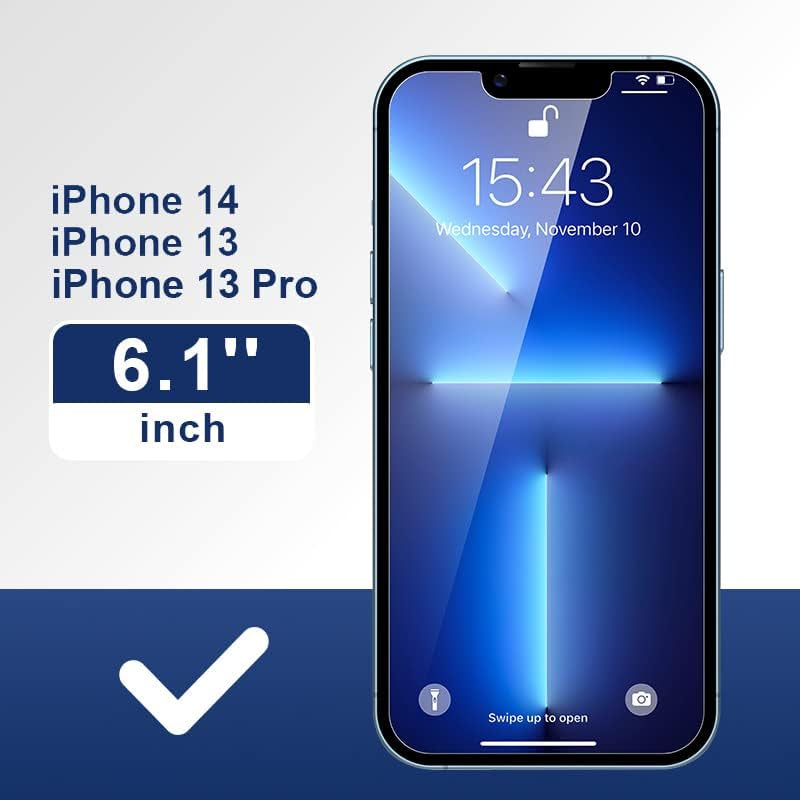 Impactstrong Privacy Glass Screen Protector for Iphone 14 /Iphone 13/13 Pro [6.1 Inch] Anti-Scratch Tempered Glass Screen Protectors with [Easy Install Kit] [9H Hardness], Case Friendly - 2 Pack  ImpactStrong   