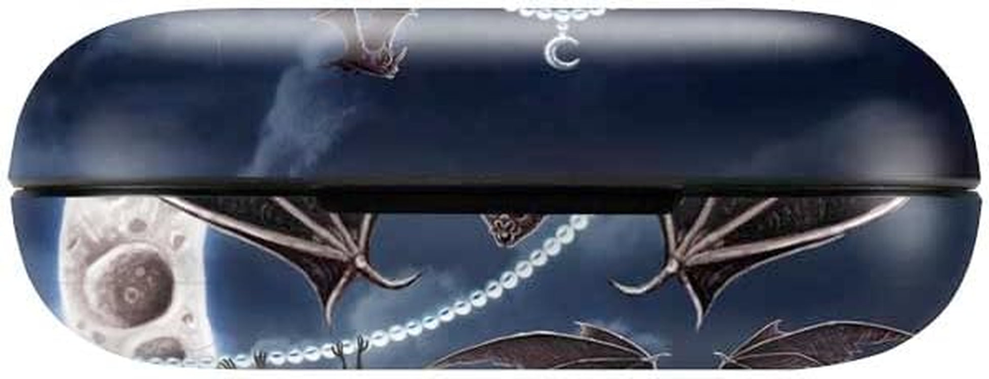 Skinit Decal Skin Compatible with Echo Buds - Officially Licensed Sarah Richter Gothic Moon with Bats and Flowers by Sarah Richter Design  Skinit   