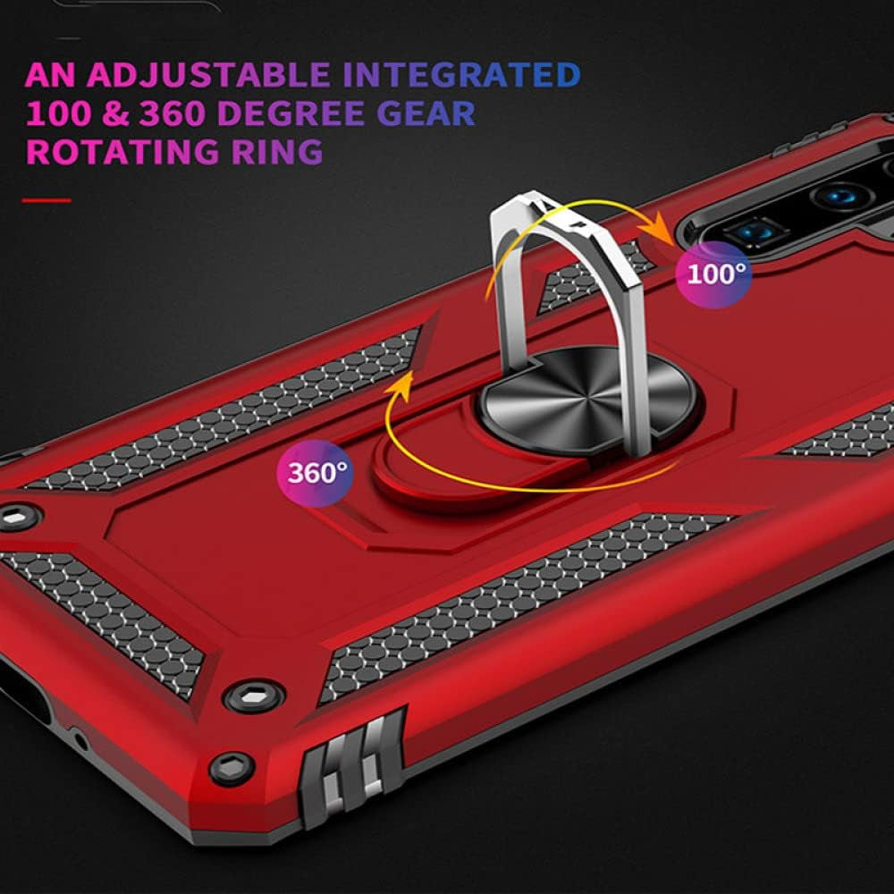 YOGISU for Huawei P30 Lite Shockproof Case for Huawei P40 Lite E Pro P30 Pro P20 Lite P Smart Z 5G Ring Holder Armor Phone Cover,Black,For P30  YOGISU   