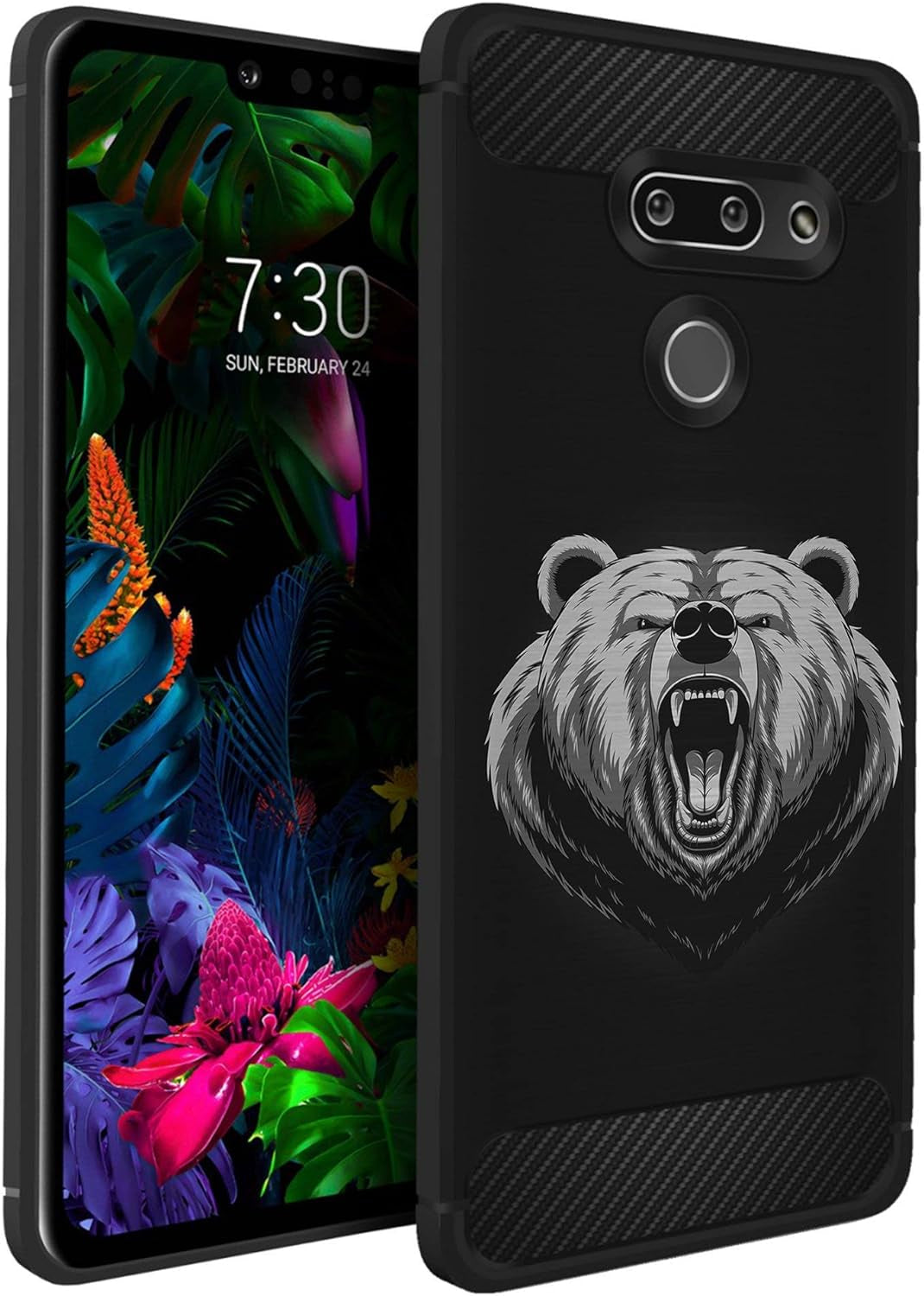 Casesondeck Case Compatible with LG G8 Thinq/Lg G8, Slim Precise Fit TPU Case, Scratch Protection and Unique Design (Don’T Tread on Me)  CasesonDeck Grizzly  