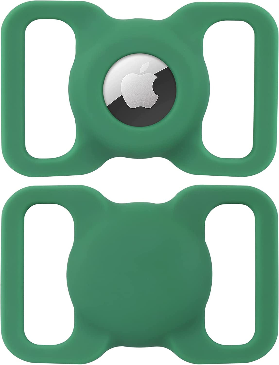 MOOGROU Dog Collar with Airtag Holder,Quick-Release Metal Buckle Heavy Duty Pet Collar for Small Medium Large Dogs,Premium Adjustable Nylon Airtag Dog Collar with Soft Neoprene Padded Comfy Brown 1.2"  MOOGROU Army grn:1PACK Airtag Holder Size 3-Width 1.5" 