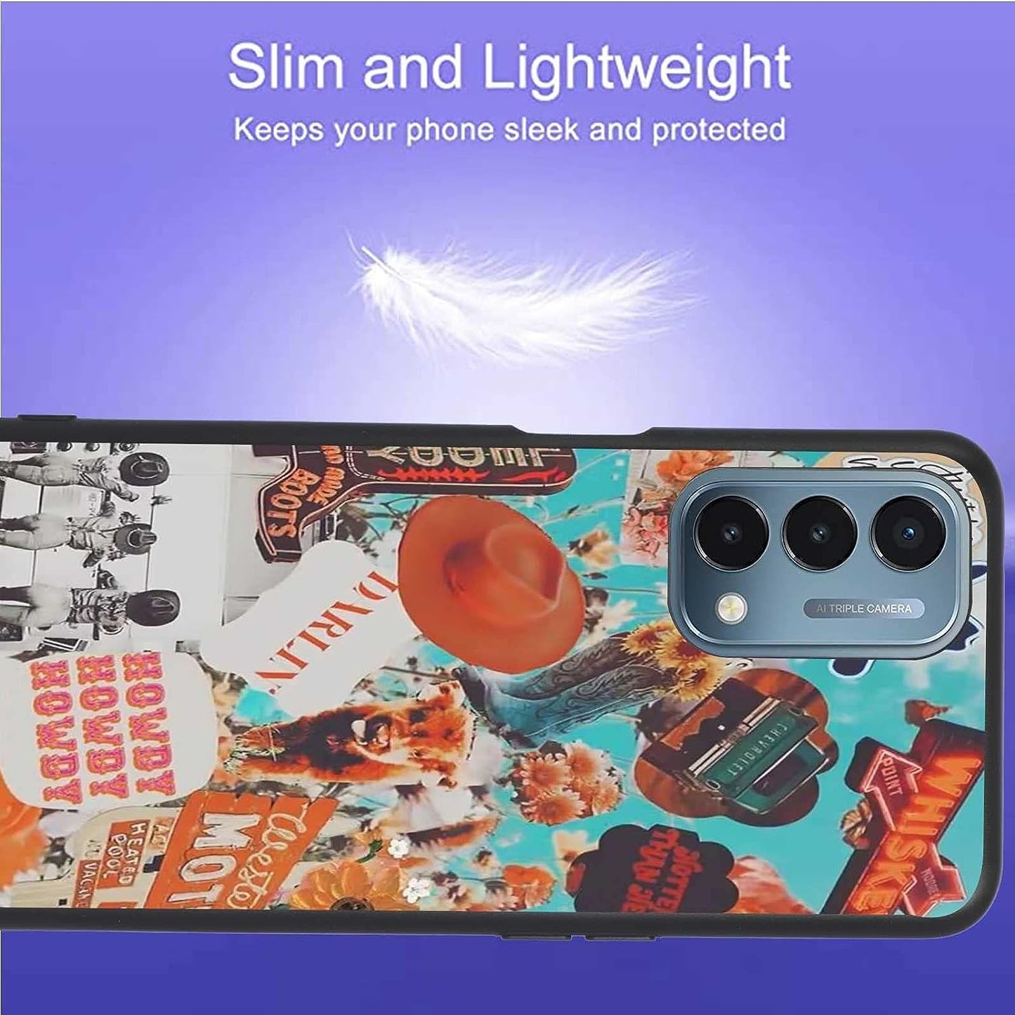 KSHSAA Designed for Oneplus Nord N200 5G Western Case, Cowboy Cowgirl Howdy Western Ranch Boho Retro for Oneplus Case Women Girls, Soft Silicone Shockproof Fashion Case for Oneplus  KSHSAA   