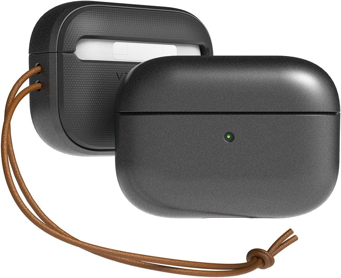 VRS Design Modern for Apple Airpods Pro Case (2019) Sand Stone [US Patent Registered]  VRS DESIGN Metal Black  