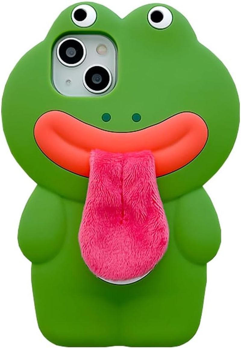 YAKVOOK Kawaii Phone Cases for Iphone 12/12 Pro,Cute Cartoon Cookies Bear Phone Case with Bubble Tea Phone Case 3D Iphone 12/12 Pro Case Soft Silicone Shockproof Cover for Women Girls  Yatchen Frog With Tongue Iphone 13 Pro Max 