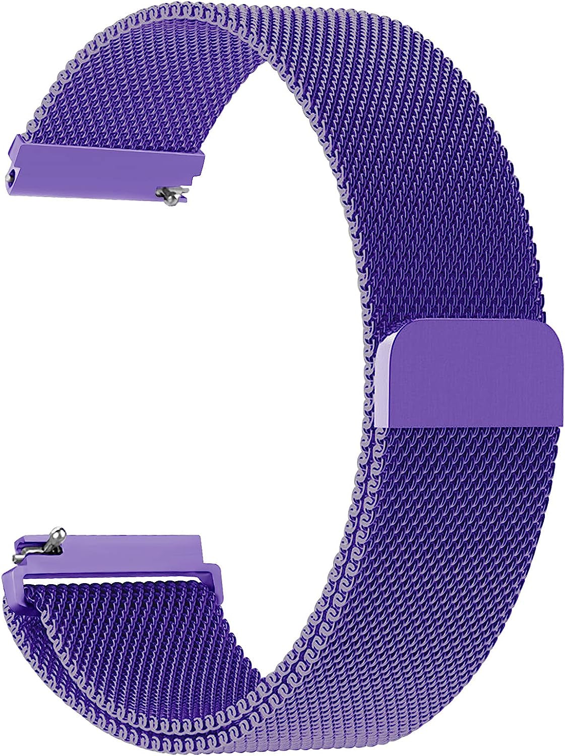 20Mm Quick Release Watch Band Metal Strap for Samsung Galaxy Watch 5 4 3 40Mm 41Mm 42Mm 44Mm 45Mm 46Mm Magnetic Mesh Watch Band for Amazfit Bip U Pro/Gts for Galaxy Watch Active/Active 2 40Mm 44Mm  DMVEIMAL Lavender  