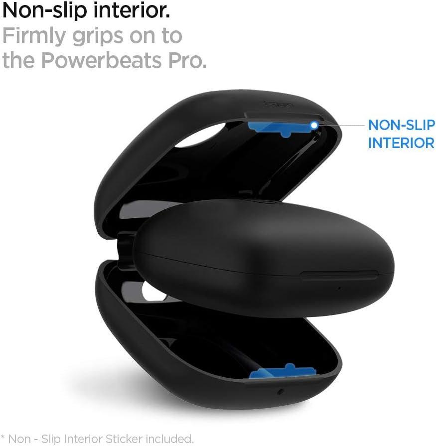 Spigen Silicone Fit Designed for Powerbeats Pro Case (2019) - Black  Spigen   