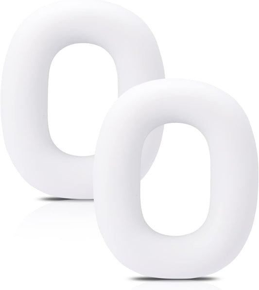 Damex Silicone Earpads Protector, Compatible with Airpods Max Ear Pad (White)  nakuya   