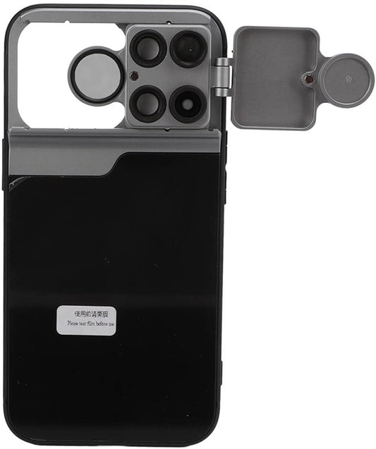 ASHATA 5 in 1 Cellphone Lens with Case for Iphone 13 Pro, 10X Macro/20X Macro/Cpl Filter/Fisheye Lens/2X Telephoto Lens, with Lens Protective Case, Phone Camera Lens Set for Shooting  ASHATA   