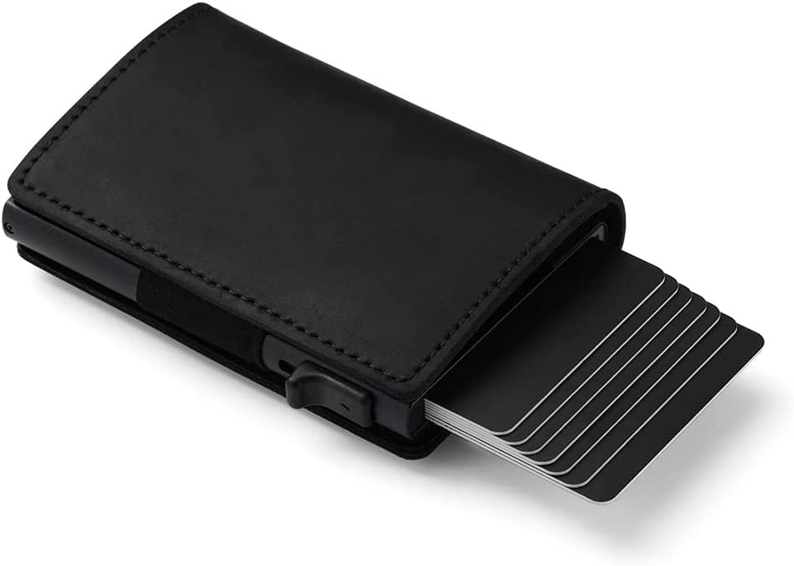 Kanley Airtag Leather Wallet with Tracker Holder Smart Wallet for Men with Tracking Case – Smart Wallet with Card Holder Slots and Money Clip – Christmas, Father’S Day, Birthday (Black)  Kanley   