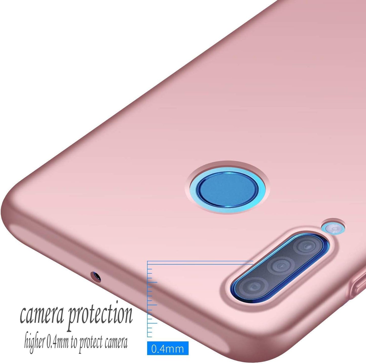 Winpromise Phone Case for Huawei P30 Lite Case [Anti-Scratch] [Durable Premium Plastic] [Ultra Thin] [Silky Feel] Slim Protective Hard Cover for Huawei P30 Lite (Pink)  Winpromise   