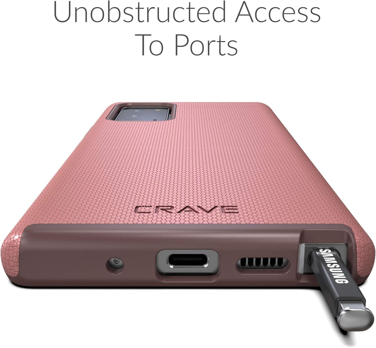 Crave Note 20 Case, Dual Guard Protection Series Case for Samsung Galaxy Note 20 - Berry  Crave   