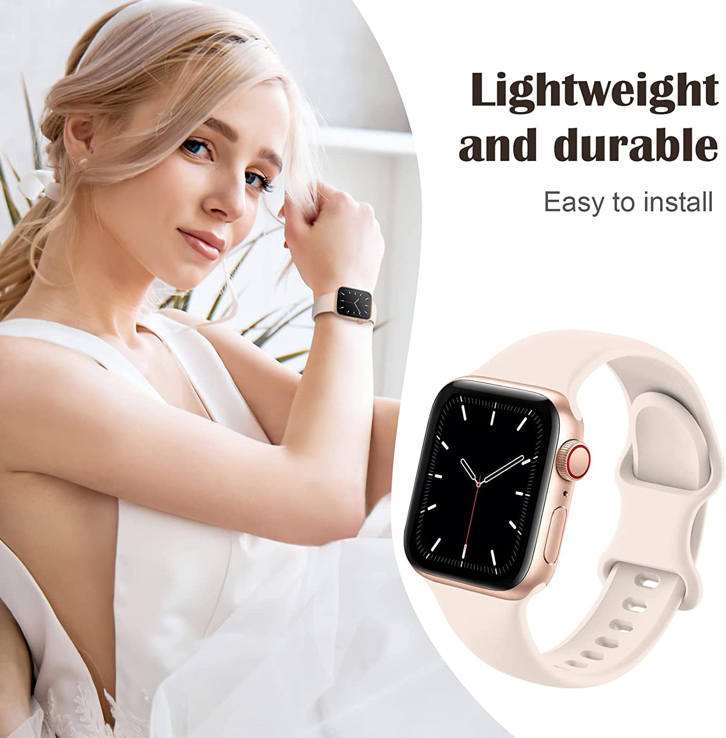 Treasuremax 15 Pack Bands Compatible with Apple Watch Band 41Mm 40Mm 38Mm 45Mm 44Mm 42Mm, Sport Waterproof Wristbands Soft Silicone Strap Replacement for Iwatch Series 8 7 6 5 4 3 2 1 SE Men Women  TreasureMax   