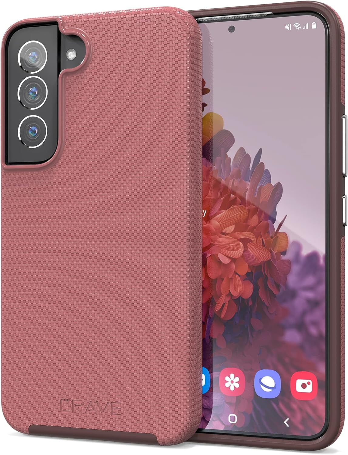 Crave Dual Guard for Samsung Galaxy S22 Case, Shockproof Protection Dual Layer Case for Samsung Galaxy S22 5G - Black  Crave Berry  