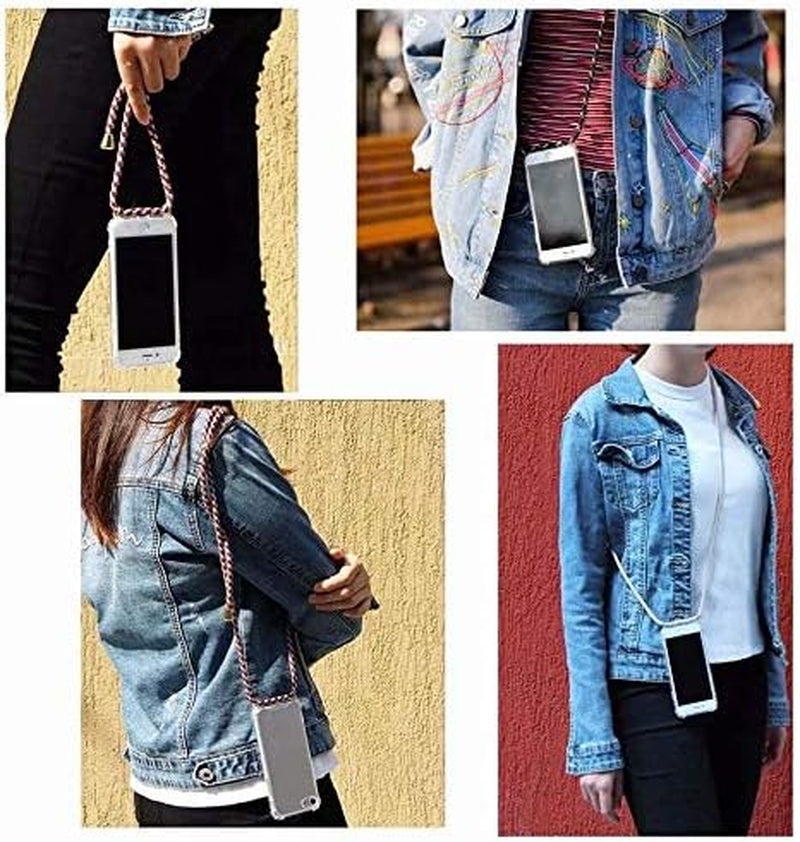 SNCLET Neck Transparent Case for LG V40 Thinq Mobile Phone Cover for LG V40 Thinq Case with Lanyard Neck Strap Phone Holder Shock Absorption Protective Necklace Case for LG V40 Thinq Green  SNCLET   