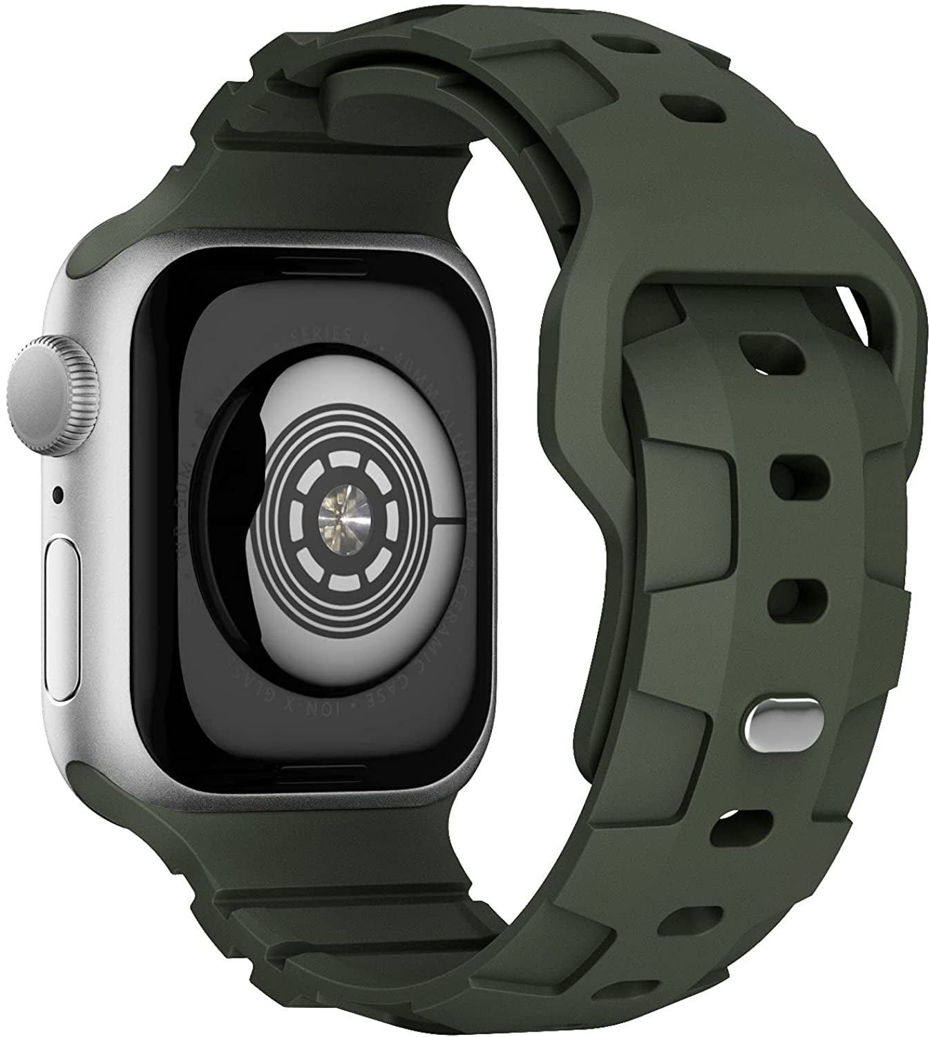 Recoppa Compatible with Apple Watch Band 49Mm 45Mm 44Mm 42Mm 41Mm 40Mm 38Mm Band for Men Women, Soft Silicone Replacement Bands for Iwatch Series 8/7/6/5/4/3/2/1/Se/Ultra  Recoppa Army Green 45mm/44mm/42mm/49mm 