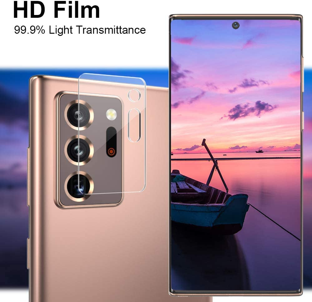 Rhidon [3 Pack] Camera Screen Protector for Samsung Galaxy Note 20 Ultra (6.9") Screen Protector Tempered Glass, Case Friendly Bubble Free Anti-Scratch Camera Lens Protector for Galaxy Note 20 Ultra  Rhidon   