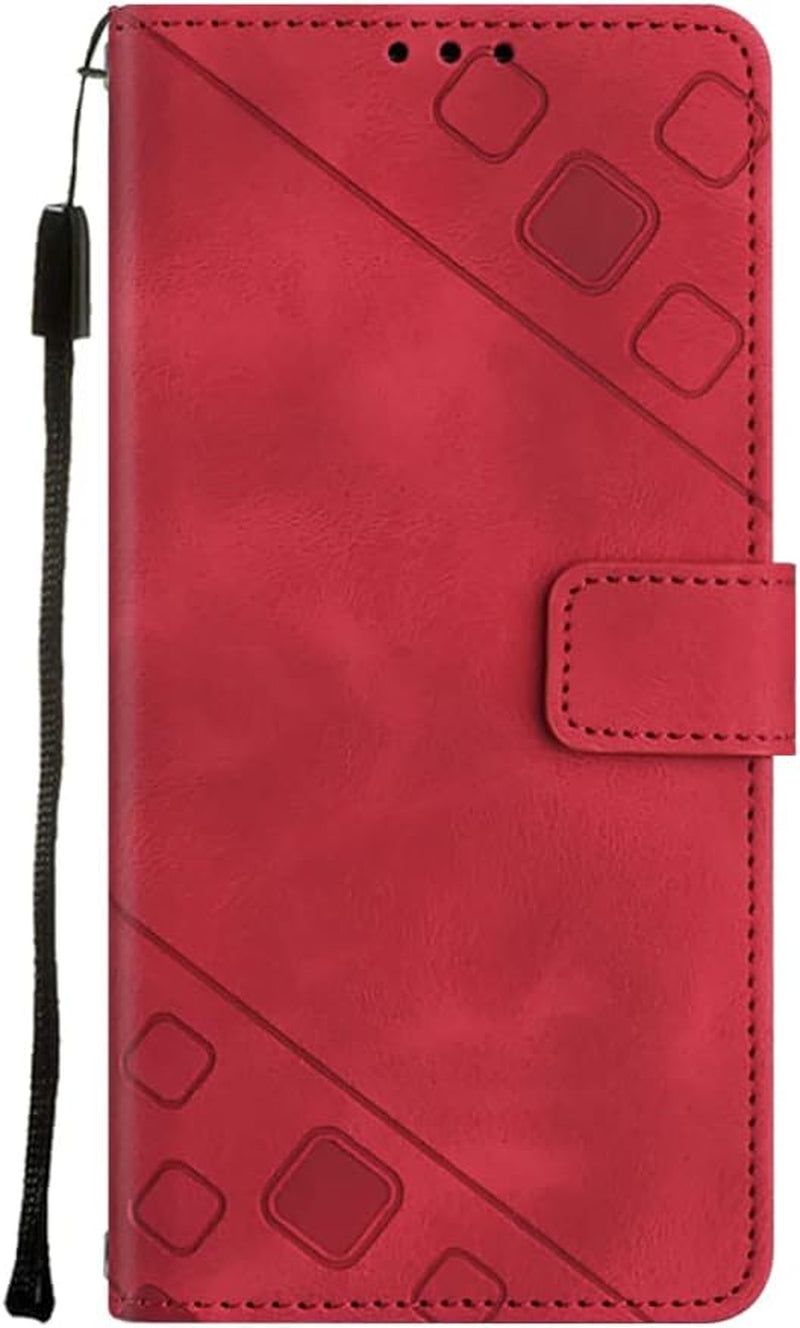 NVWA Compatible with Sony Xperia 1 V Case Wallet with Credit Card Slots Kickstand Wrist Strap and Long Lanyard Blue Leather Crossbody Protective Cover with Embossed Design  NVWA Red Moto G53 