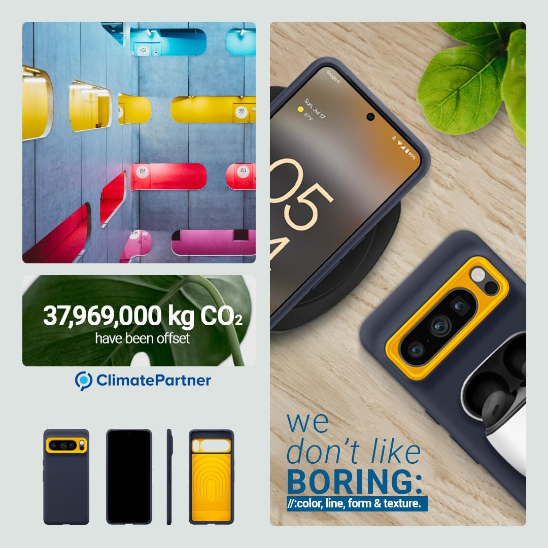 Caseology Nano Pop Silicone Case Compatible with Google Pixel 8 Pro Case 5G [Military Grade Drop Tested](2023) - Blueberry Navy  Spigen   