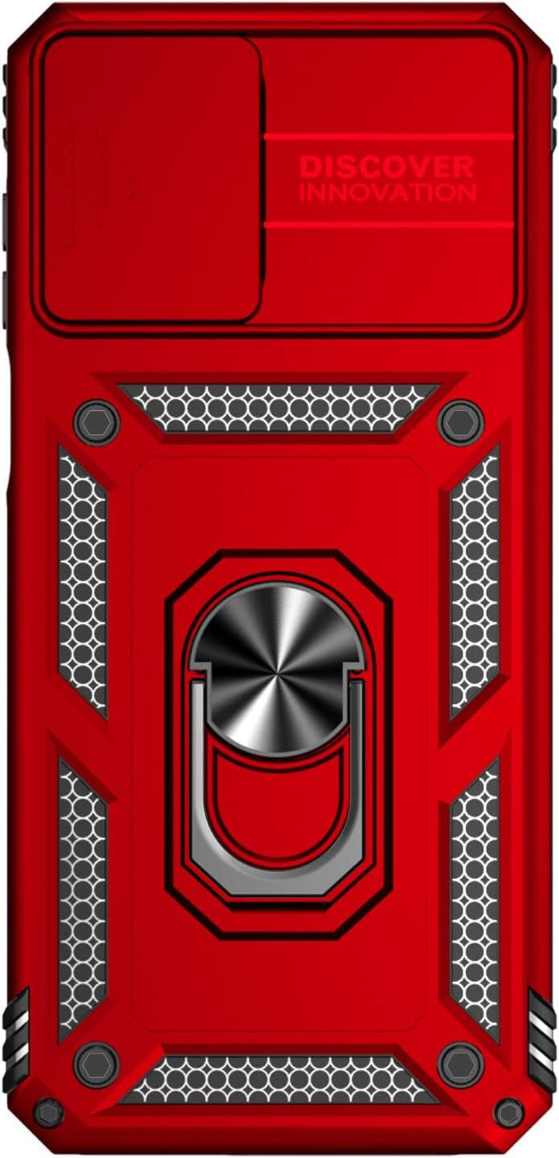 Sunstory for Motorola Moto G 5G 2023 Case with Tempered Glass Screen Protector & Slide Camera Cover & Kickstand, [Military-Grade] Phone Case for Moto G 5G 2023 (Red)  SunStory   