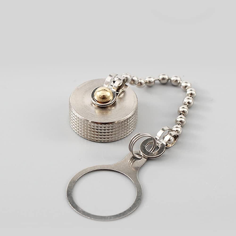 5Pcs GX12 Metal Dust Cap with Chain, GX12 Aviation Connector Plug Cover Circular Connector Protective Sleeve Waterproof Dust-Proof GX12 Lid (12)  FOWIUNYE   