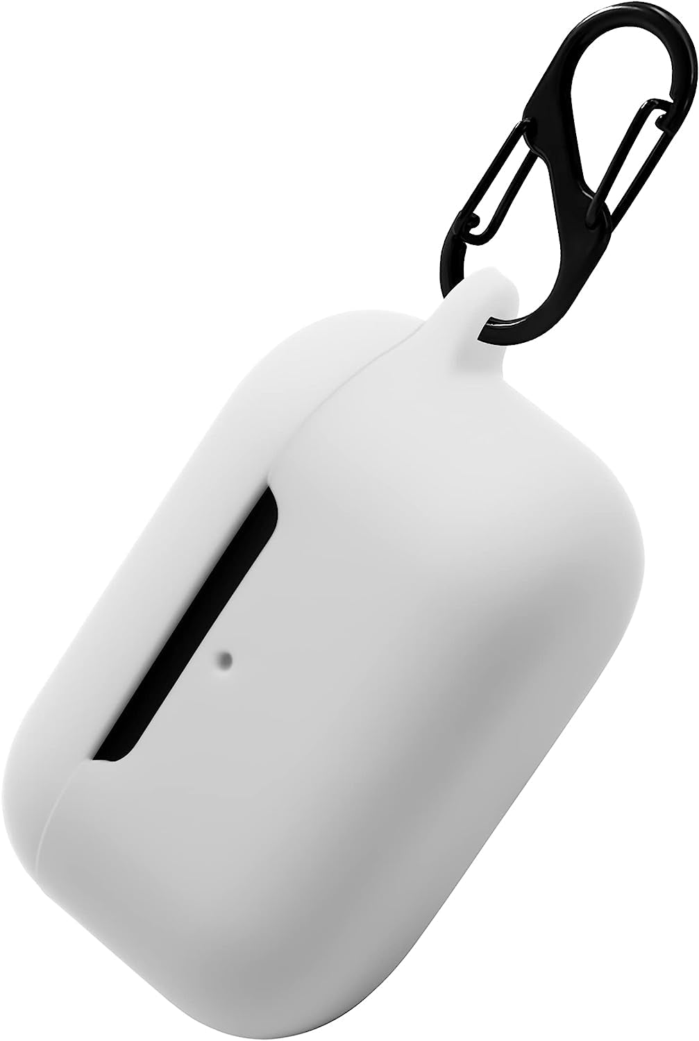 Geiomoo Silicone Carrying Case Compatible with Echo Buds 2Nd Gen, Portable Scratch Shock Resistant Cover with Carabiner (Pink)  Geiomoo White  