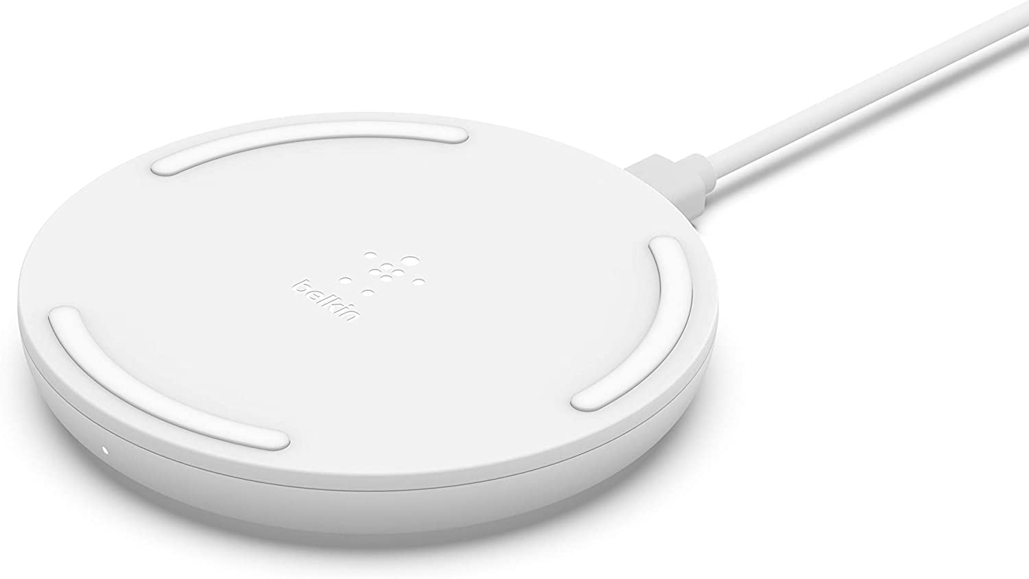Belkin Quick Charge Wireless Charging Pad - 15W Qi-Certified Charger Pad for Iphone, Samsung Galaxy, Apple Airpods Pro & More - Charge While Listening to Music, Streaming Videos, & Video Calls - Black  Belkin white 15W Pad Charger