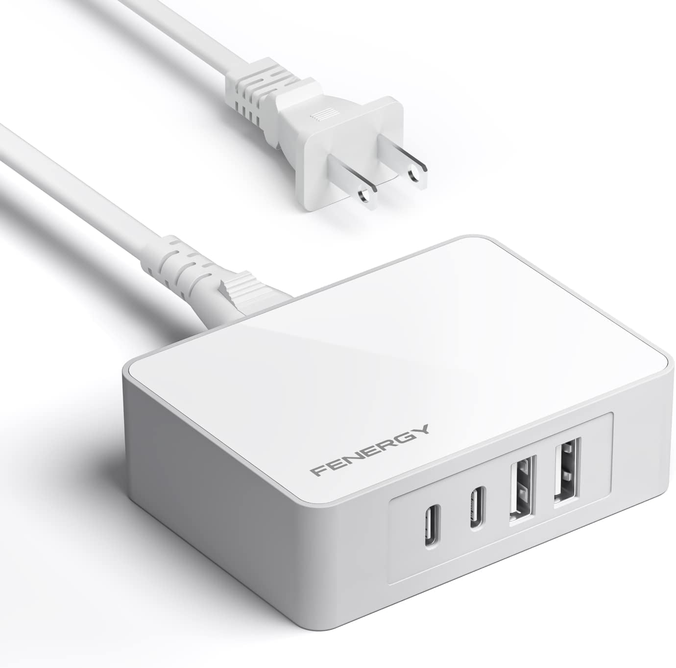 USB Wall Charger Power Adapter with 6 Feet 30 Pin Charging Cable for Iphone 4S, Ipod Touch 3/4, Ipad 2/4  Fenergy Grey  