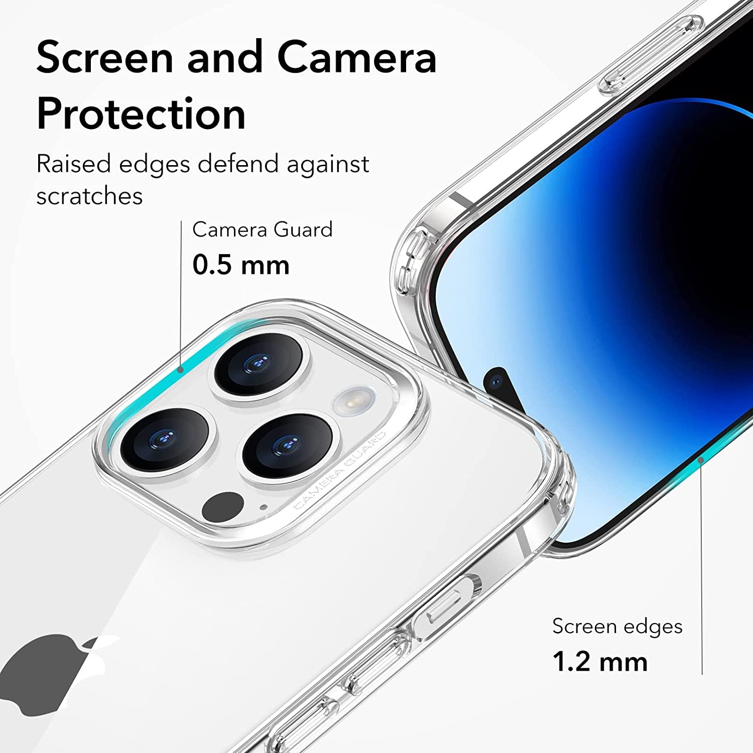 ESR Clear Case Compatible with Iphone 14 Pro Case, Shockproof Thin Silicone Cover, Yellowing-Resistant Slim Transparent TPU Phone Case, Project Zero Series, Clear  ESR   